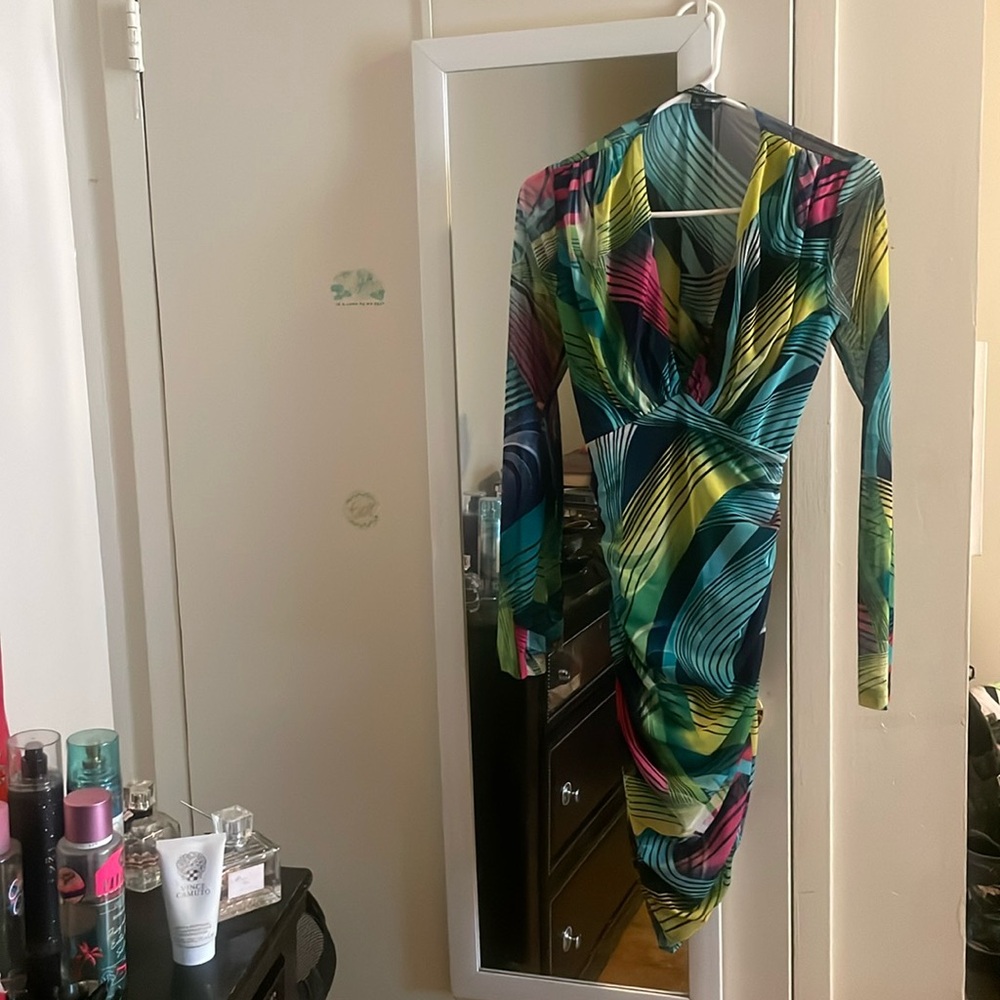 Multicolored Mesh Dress